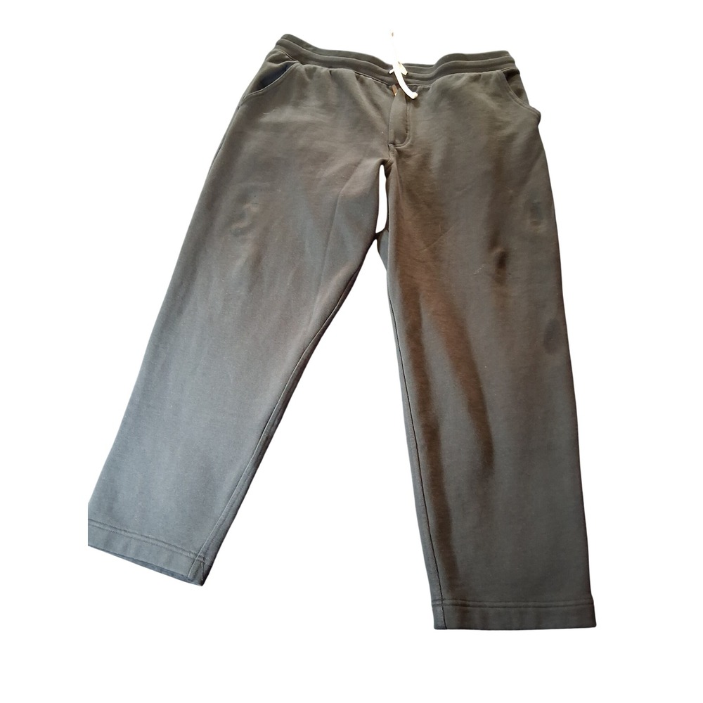 Duluth Trading Co Men Souped-Up Sweats Tapered Relaxed Sweatpants Black XL x 30